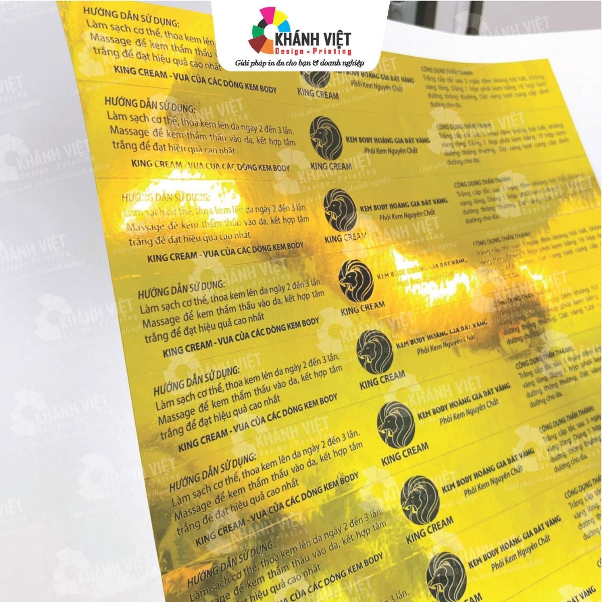 Mẫu tem nhãn decal xi vàng đẹp mắt - 1