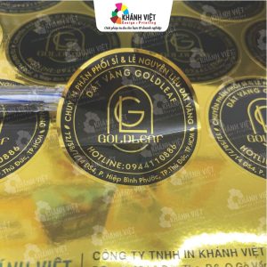 Mẫu tem nhãn decal xi vàng đẹp mắt - 11