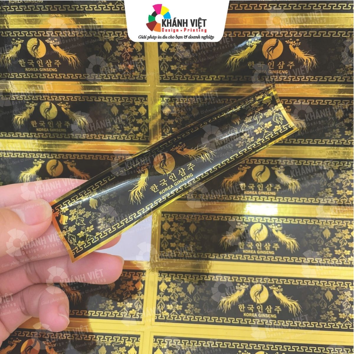 Mẫu tem nhãn decal xi vàng đẹp mắt - 12