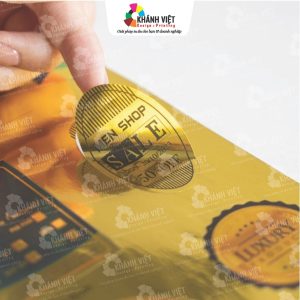 Mẫu tem nhãn decal xi vàng đẹp mắt - 13