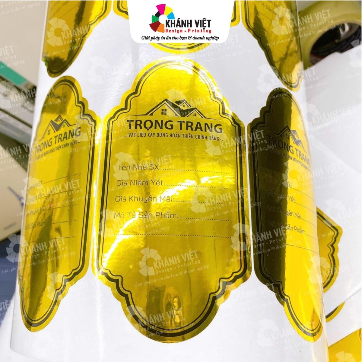 Mẫu tem nhãn decal xi vàng đẹp mắt - 15