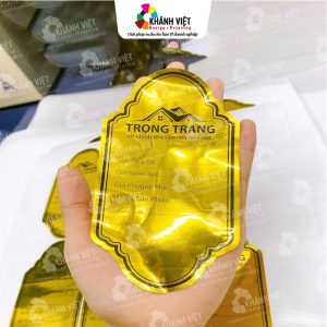 Mẫu tem nhãn decal xi vàng đẹp mắt - 16