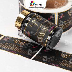 Mẫu tem nhãn decal xi vàng đẹp mắt - 18