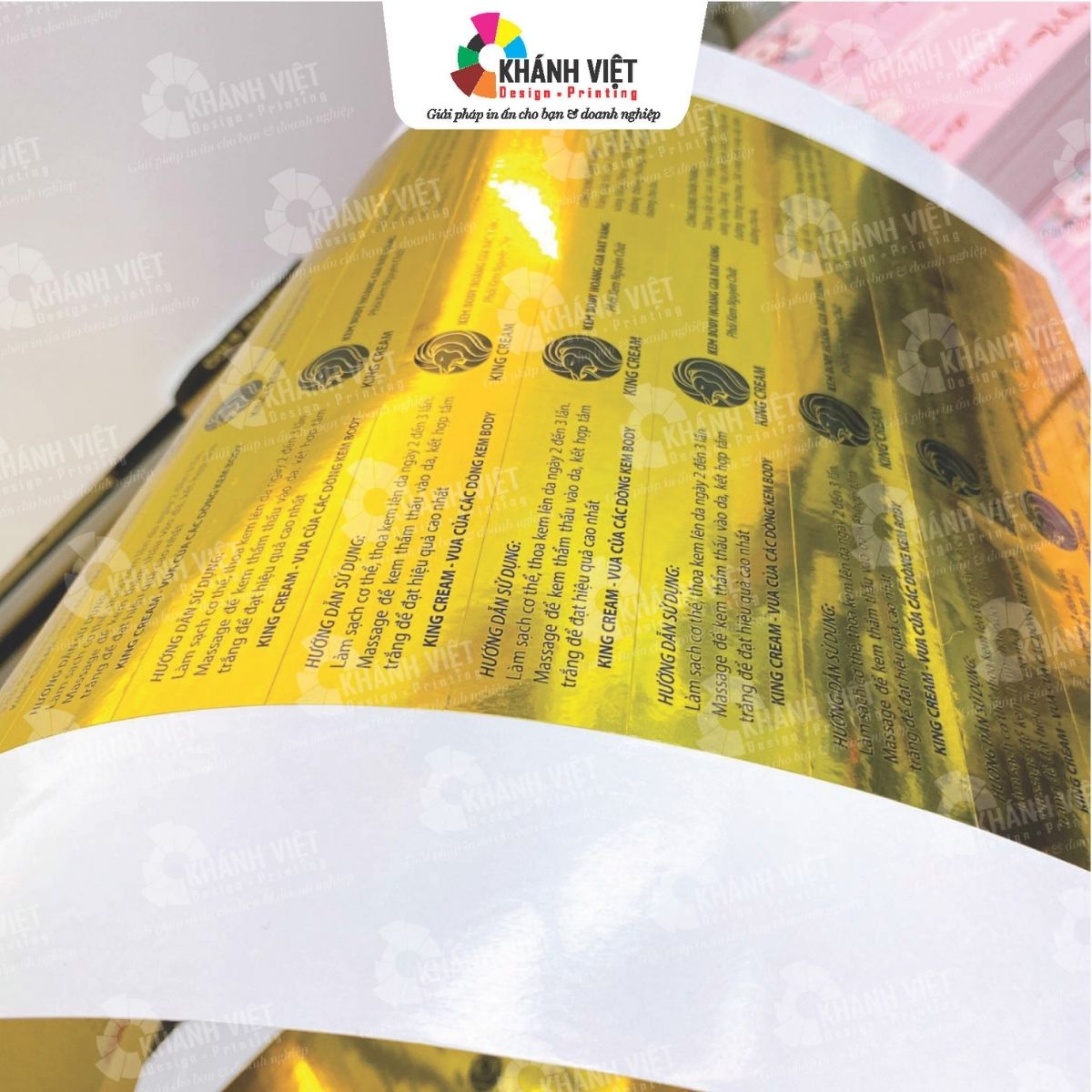 Mẫu tem nhãn decal xi vàng đẹp mắt - 2