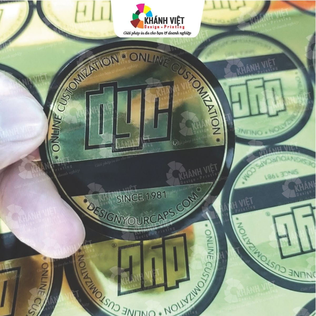 Mẫu tem nhãn decal xi vàng đẹp mắt - 3