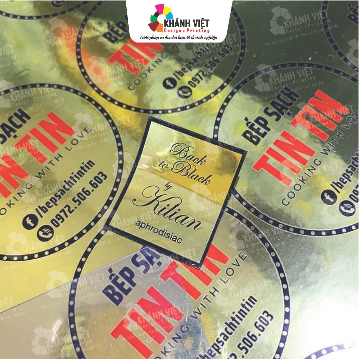 Mẫu tem nhãn decal xi vàng đẹp mắt - 4