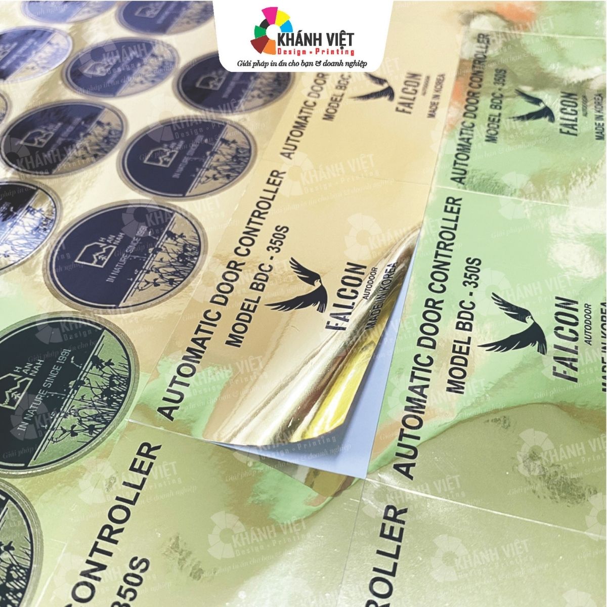 Mẫu tem nhãn decal xi vàng đẹp mắt - 7