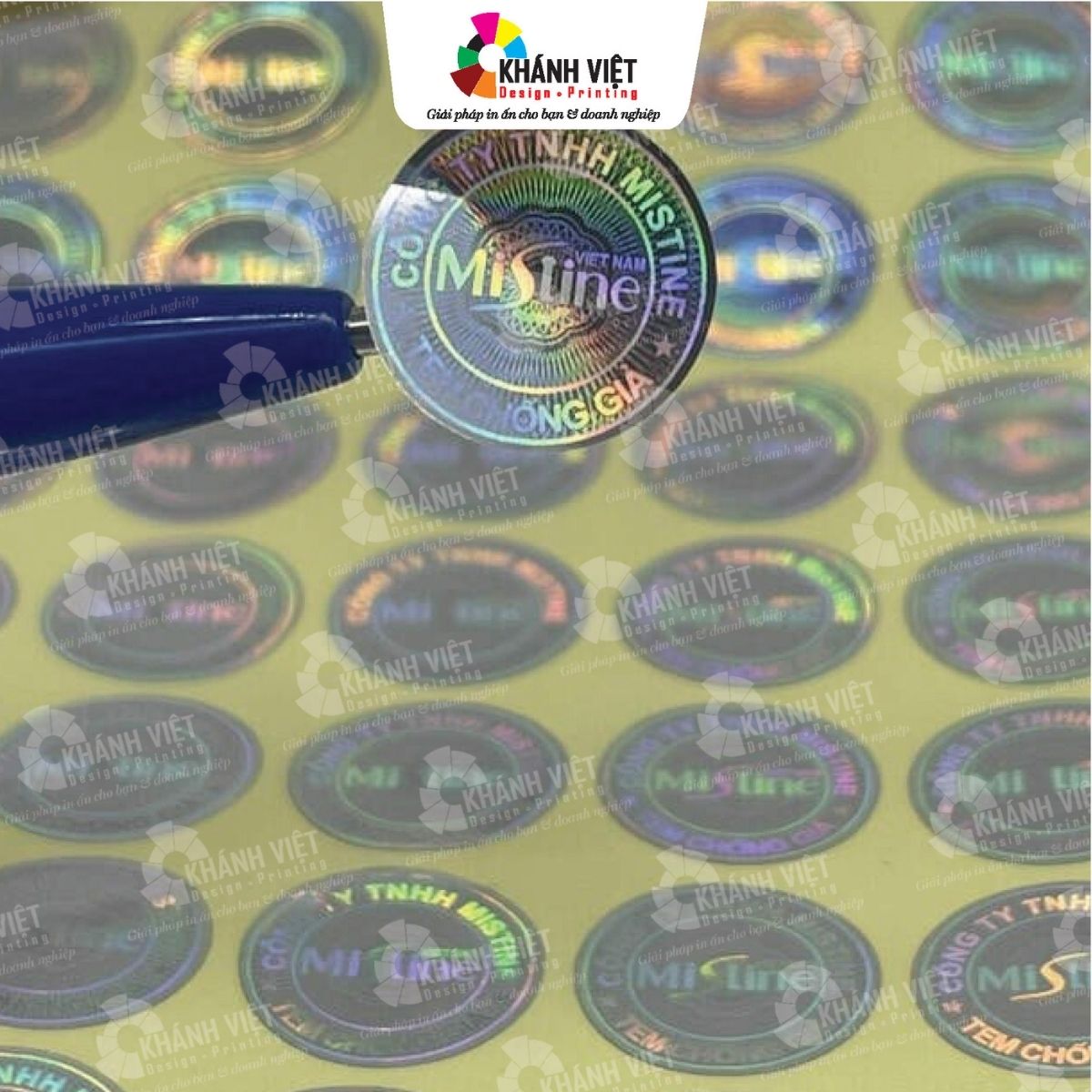 In tem bảo hành 7 màu