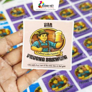 Mẫu tem nhãn dán chai lọ ấn tượng - 15