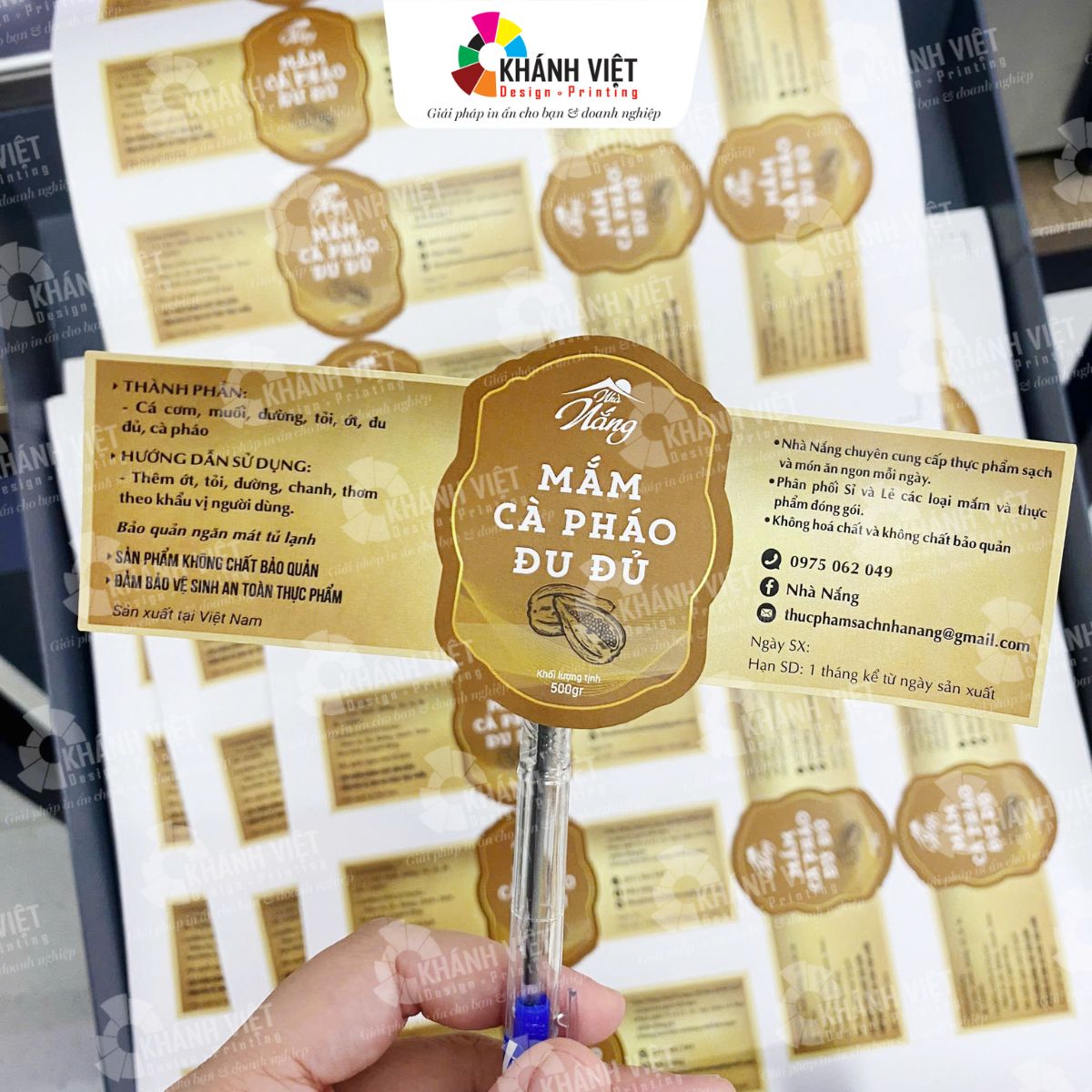 Mẫu tem nhãn dán chai lọ ấn tượng - 14