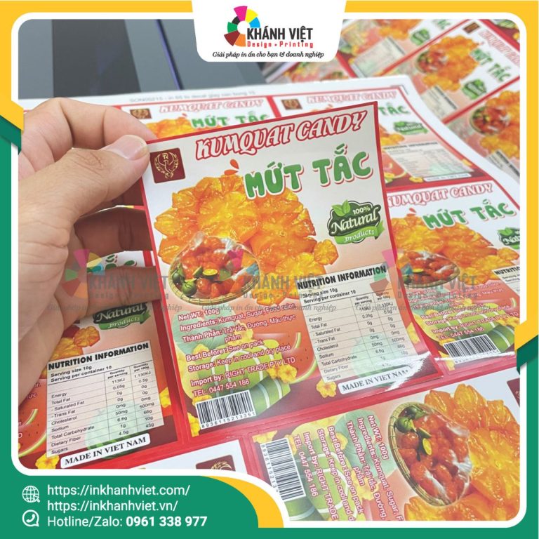 Tem mứt tắc đẹp mắt