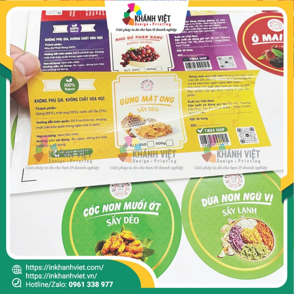 Tem mứt gừng đẹp mắt