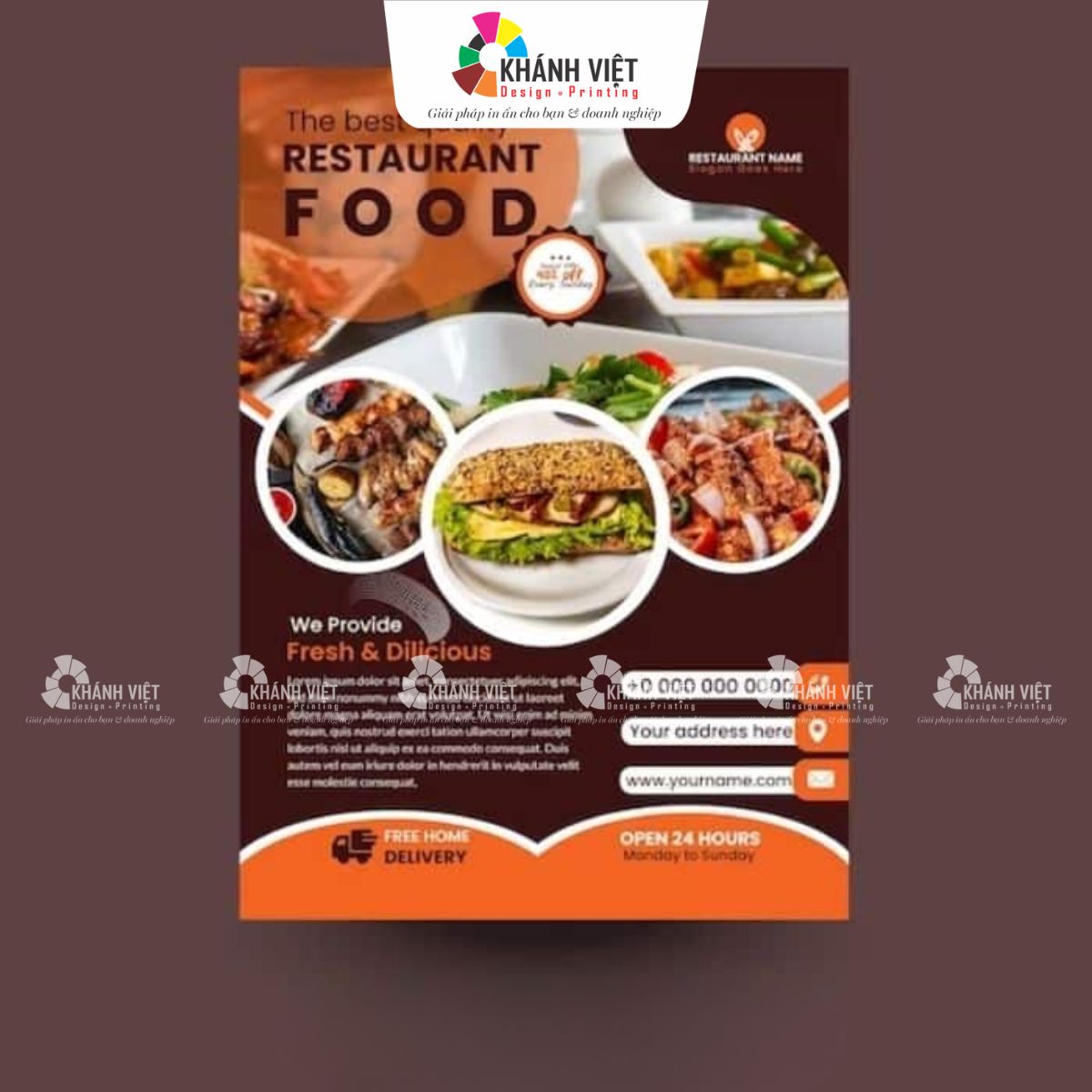 Mẫu tờ rơi đẹp cho nhà hàng, quán ăn - 10
