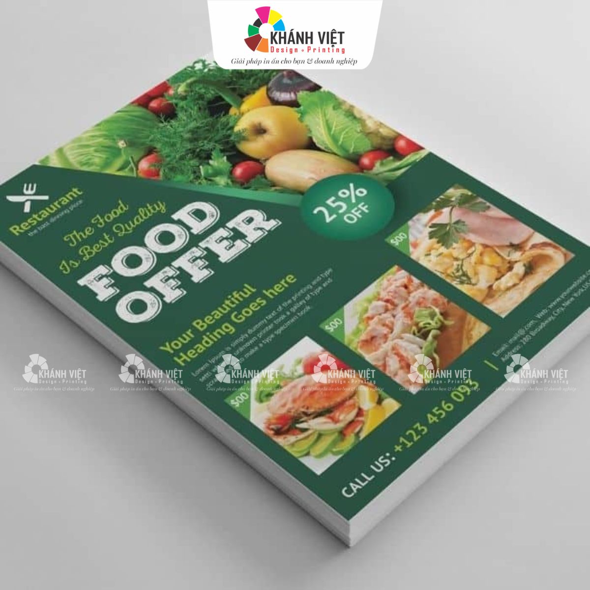 Mẫu tờ rơi đẹp cho nhà hàng, quán ăn - 11