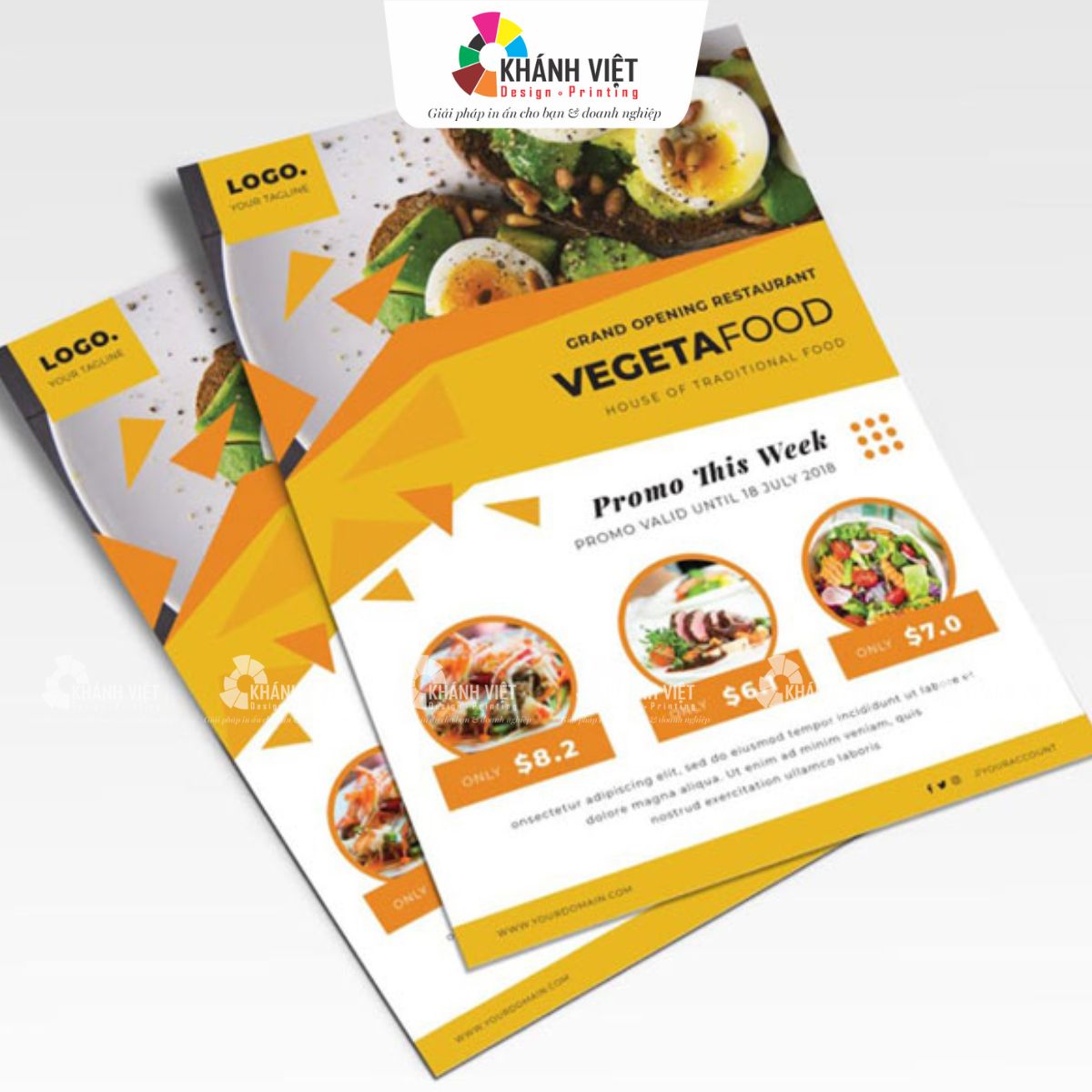 Mẫu tờ rơi đẹp cho nhà hàng, quán ăn - 13