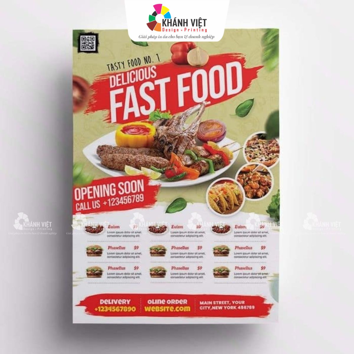Mẫu tờ rơi đẹp cho nhà hàng, quán ăn - 23