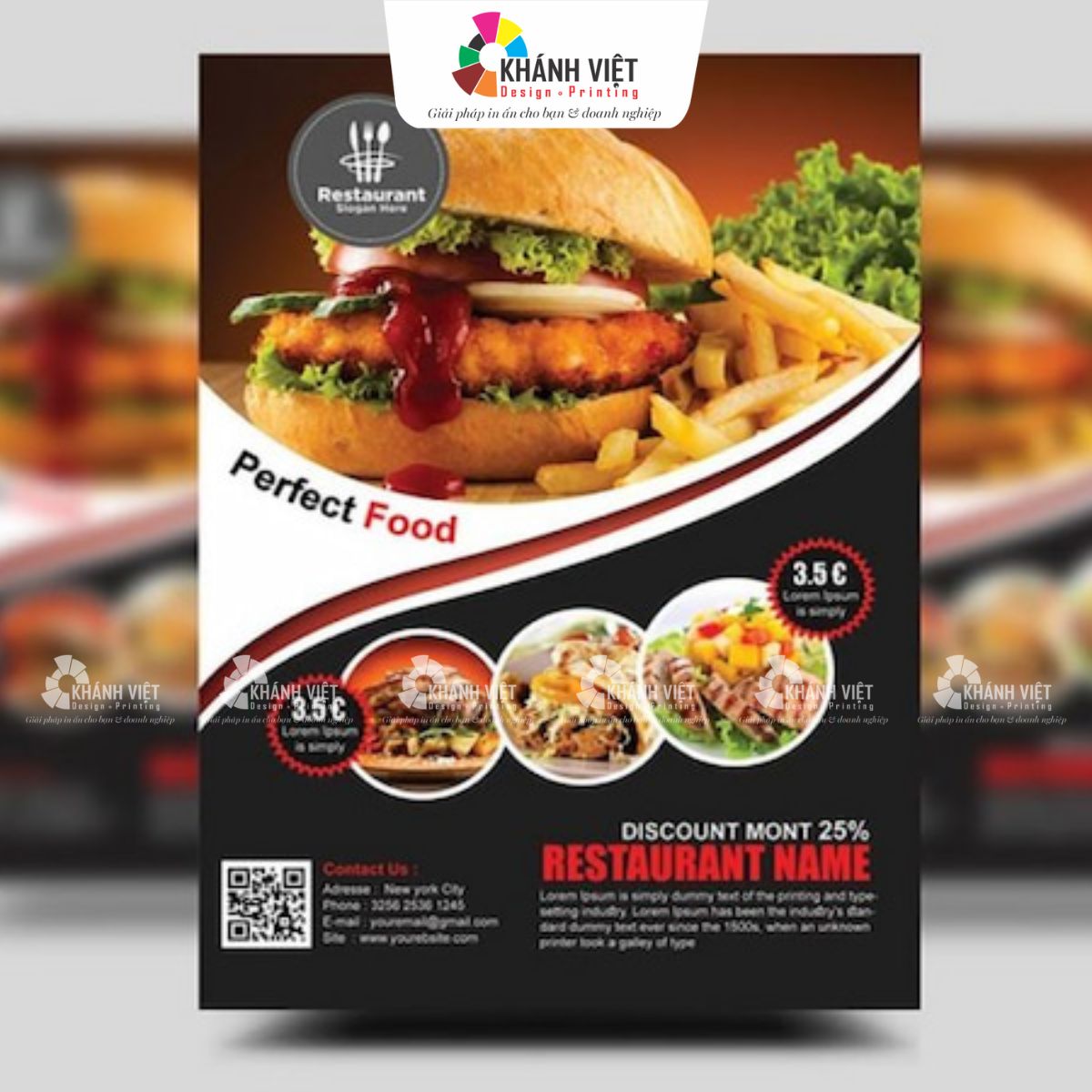 Mẫu tờ rơi đẹp cho nhà hàng, quán ăn - 24