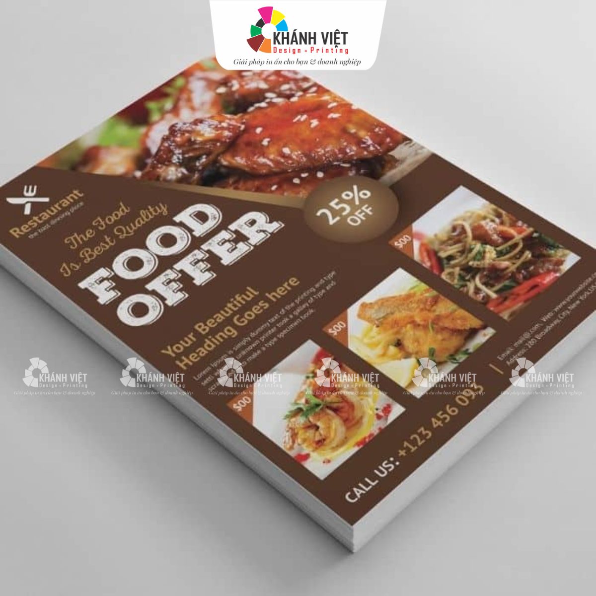 Mẫu tờ rơi đẹp cho nhà hàng, quán ăn - 25