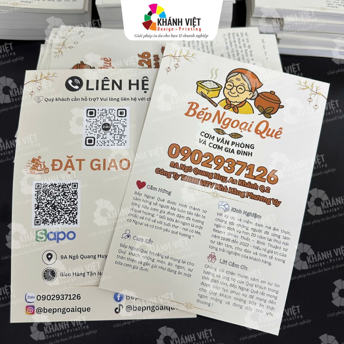 Mẫu tờ rơi đẹp cho nhà hàng, quán ăn - 5