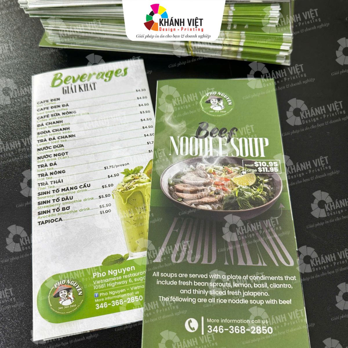 Đặt in tờ rơi nhà hàng, quán ăn đẹp, ấn tượng tại In Khánh Việt 