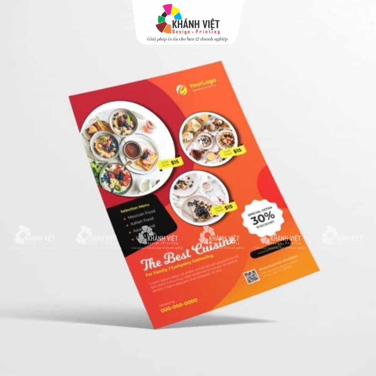 Mẫu tờ rơi đẹp cho nhà hàng, quán ăn - 9