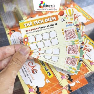 Mẫu thẻ tích điểm, phiếu khách hàng đẹp - Mẫu 10