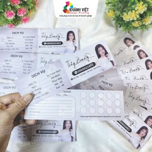 Mẫu thẻ tích điểm, phiếu khách hàng đẹp - Mẫu 5