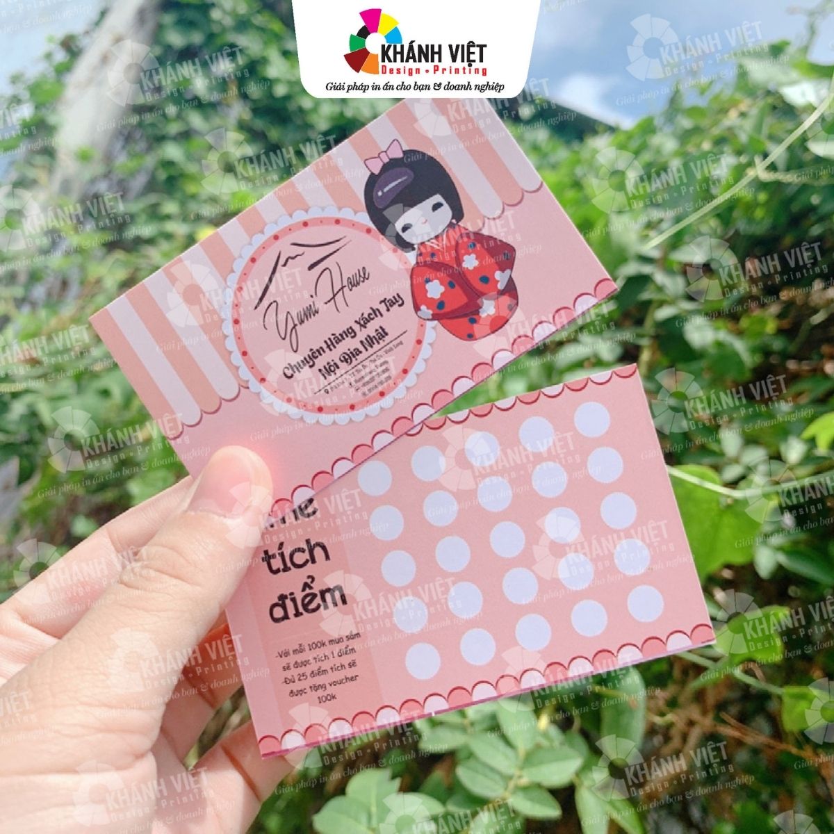 Mẫu thẻ tích điểm, phiếu khách hàng đẹp - Mẫu 3