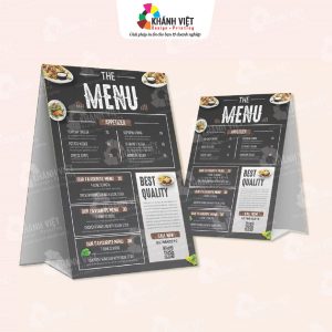 Menu tờ rời (menu giấy)