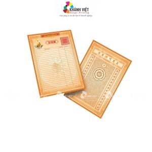 In sớ cầu siêu Phật giáo