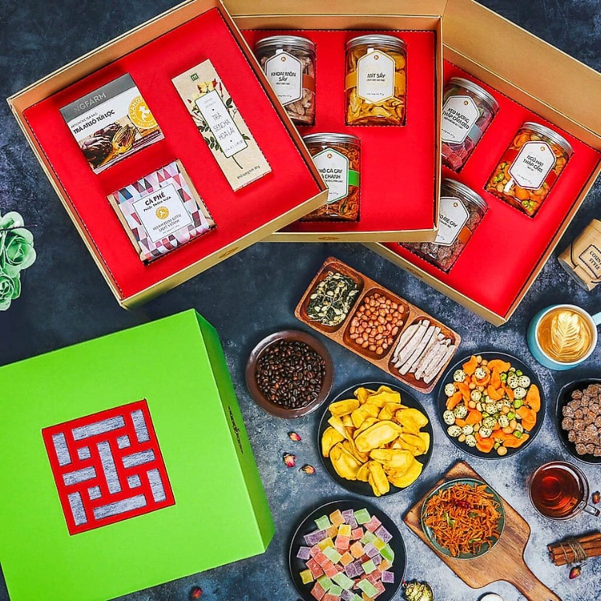 Mẫu hộp đựng mứt tết đẹp - 12