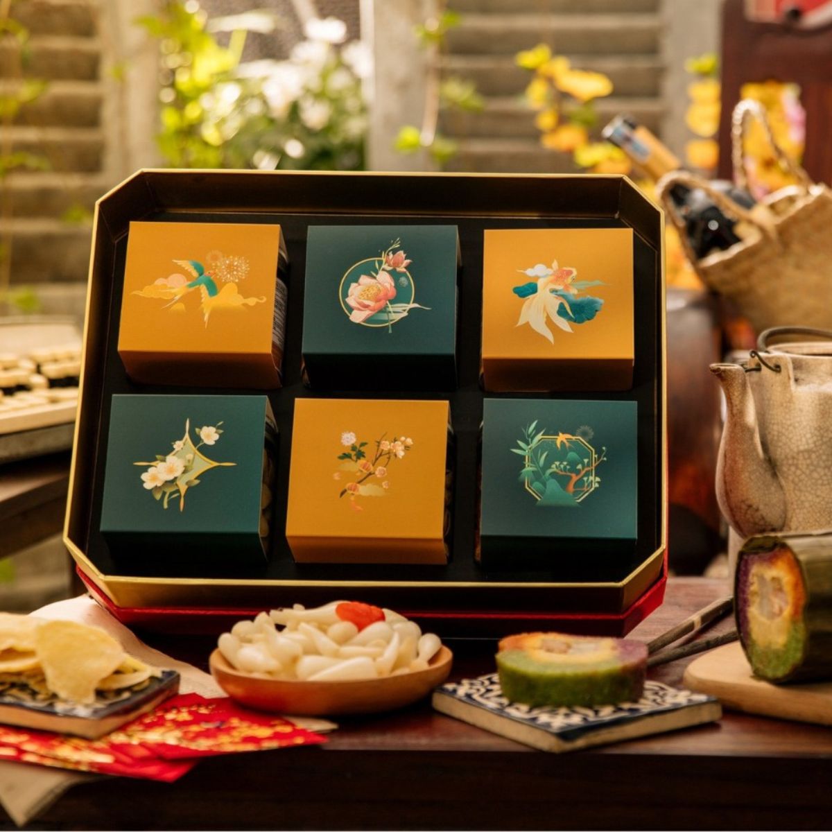 Vai trò của các mẫu hộp giấy đựng mứt tết bắt mắt