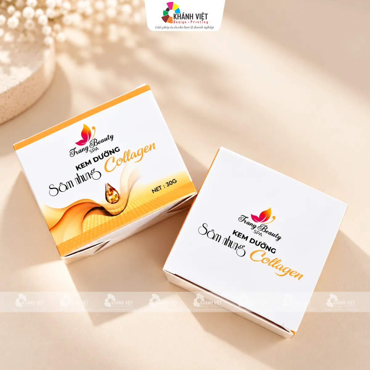 Mẫu hộp giấy ivory cho mỹ phẩm