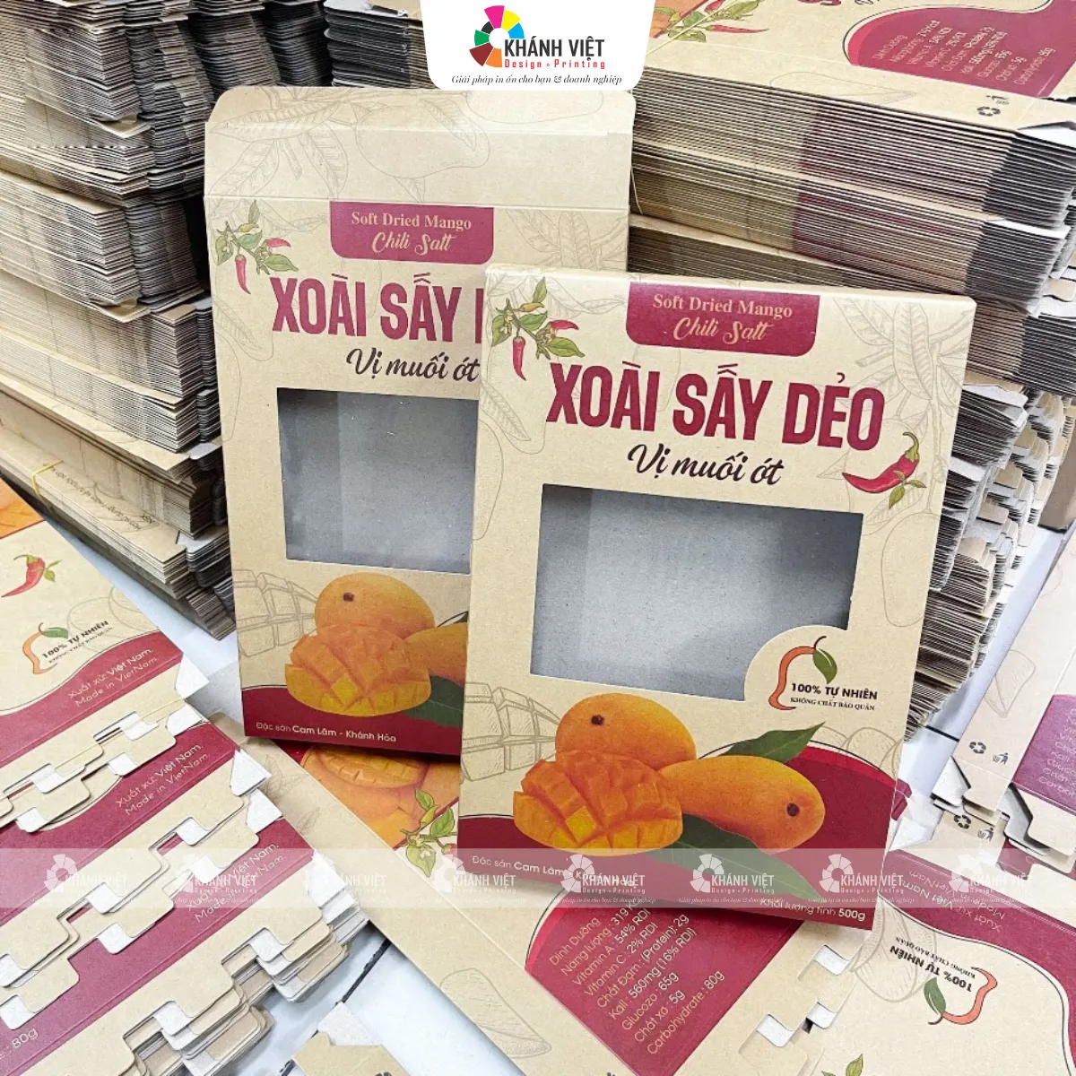 Mẫu in hộp giấy kraft
