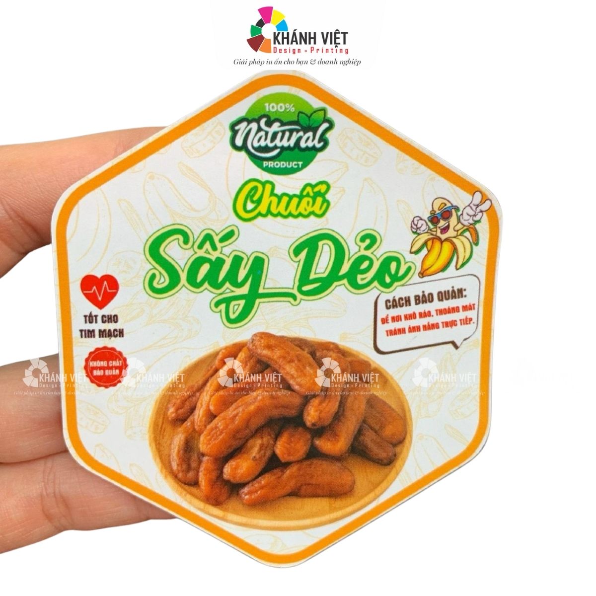 Tại sao cần in tem chuối sấy thiết kế riêng?