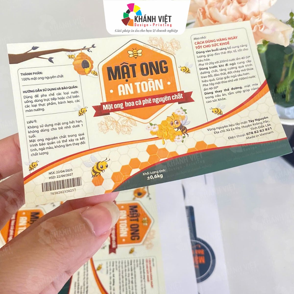 Decal mật ong chuyên nghiệp