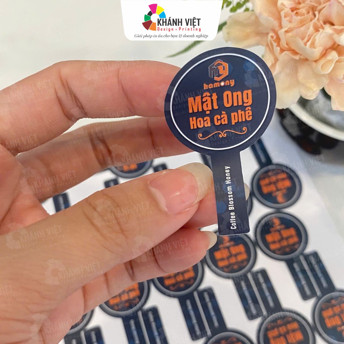 Thiết kế mẫu tem mật ong đặc biệt