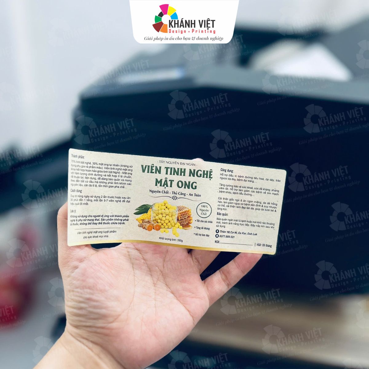 Tem nhãn mật ong độc đáo, hút mắt