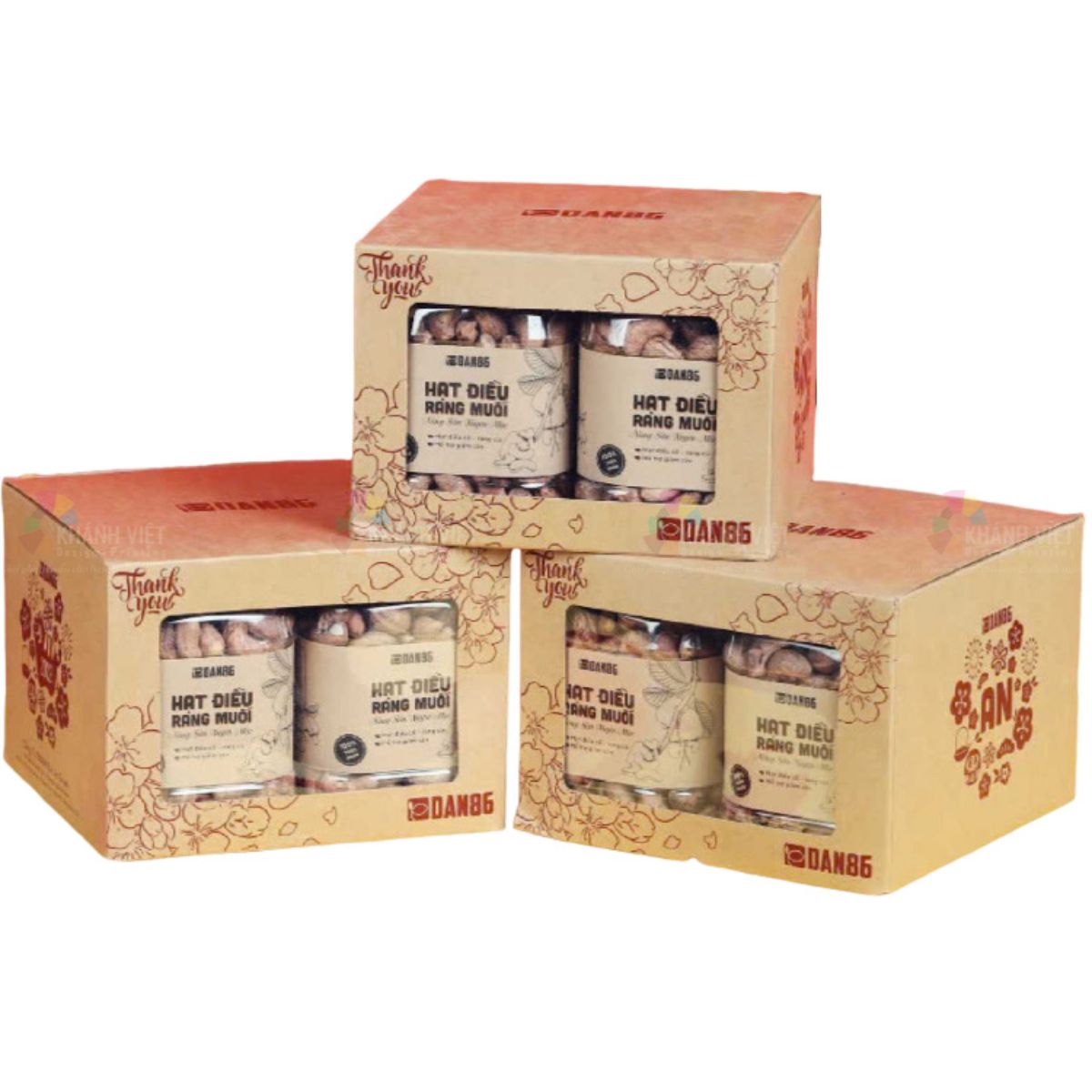 Hộp đựng set hạt điều làm quà tặng