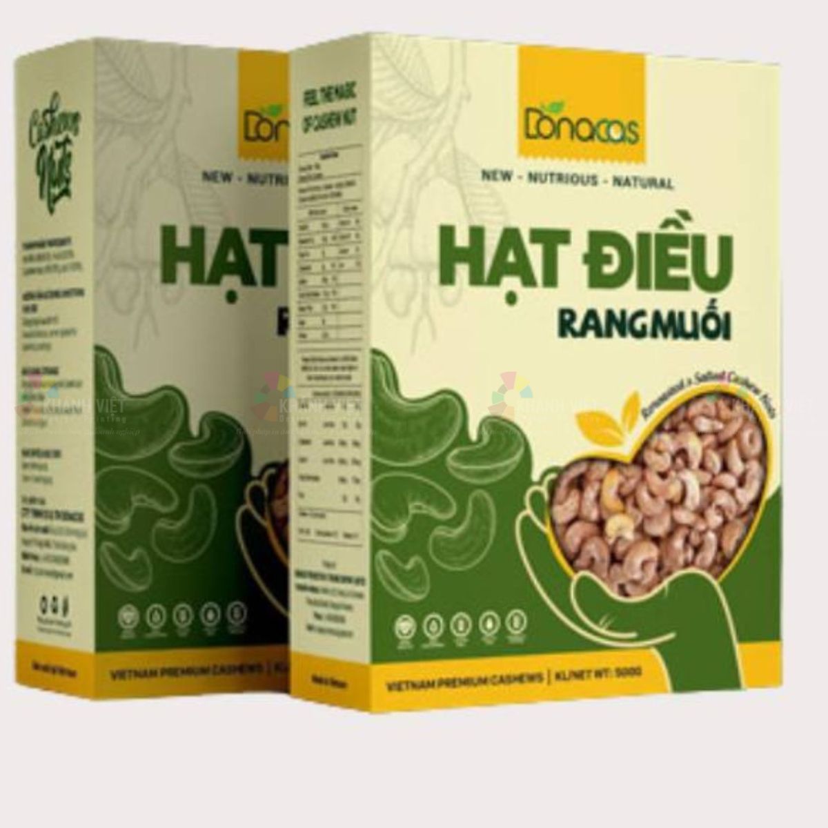 Hộp đựng hạt điều đẹp, có cửa sổ trong suốt