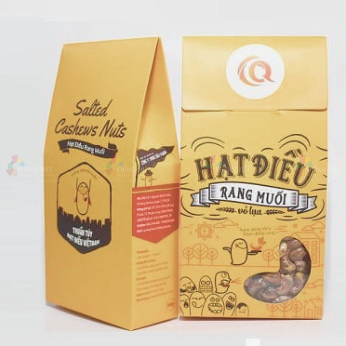 Hộp đựng hạt điều nắp gài