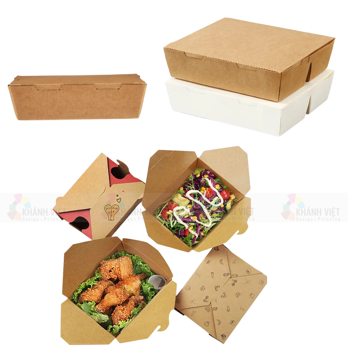 Hộp đồ ăn từ giấy Kraft