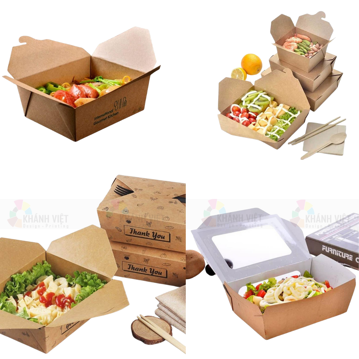 Hộp thức ăn đẹp, thiết kế bắt mắt