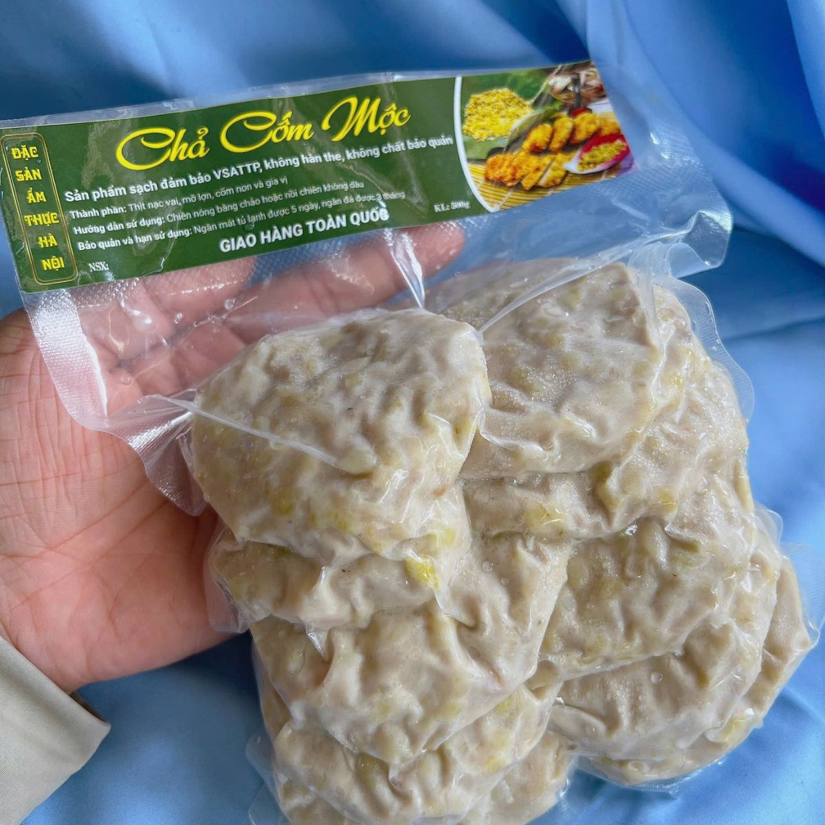 Tem nhựa chả cốm