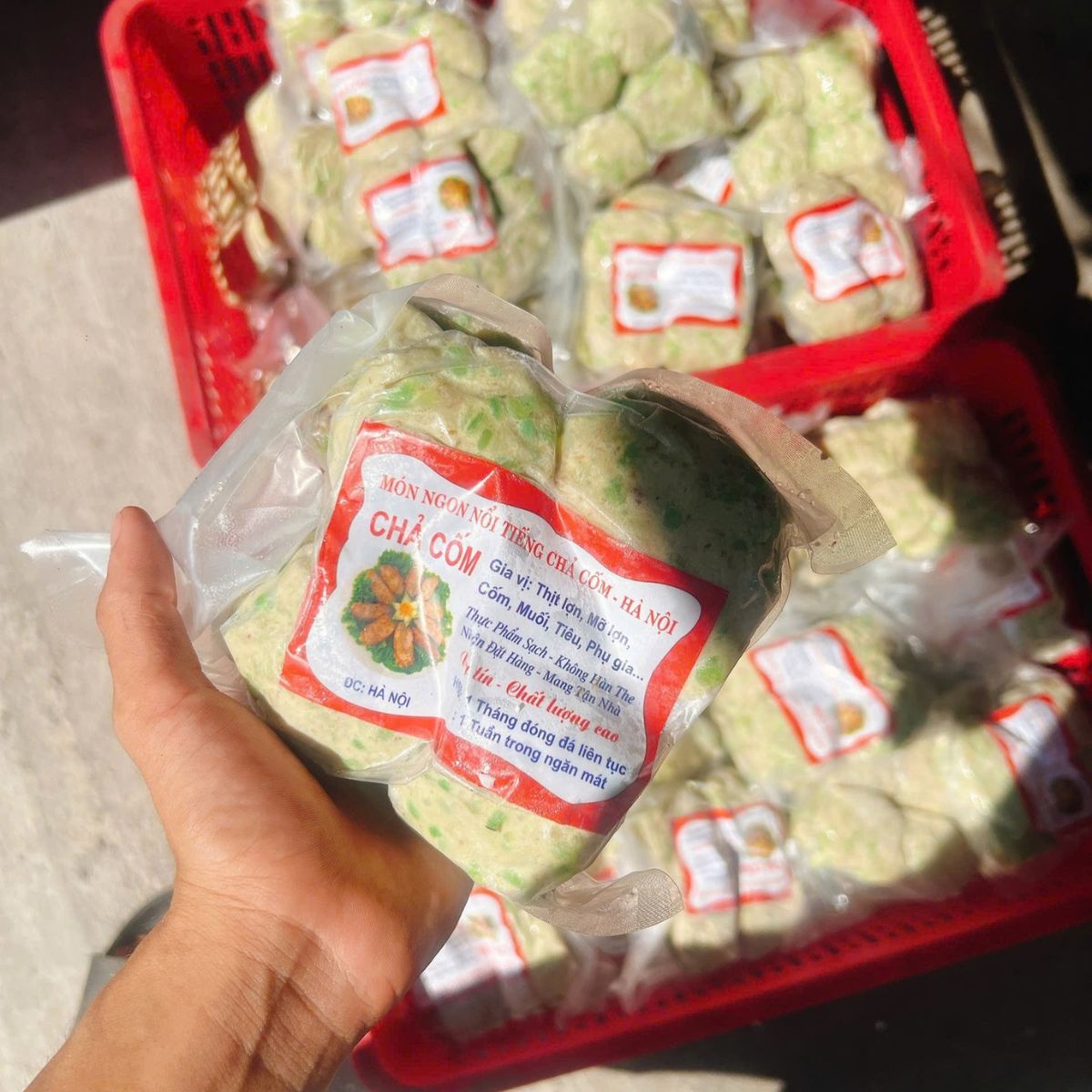 Tem nhãn thực phẩm chả cốm