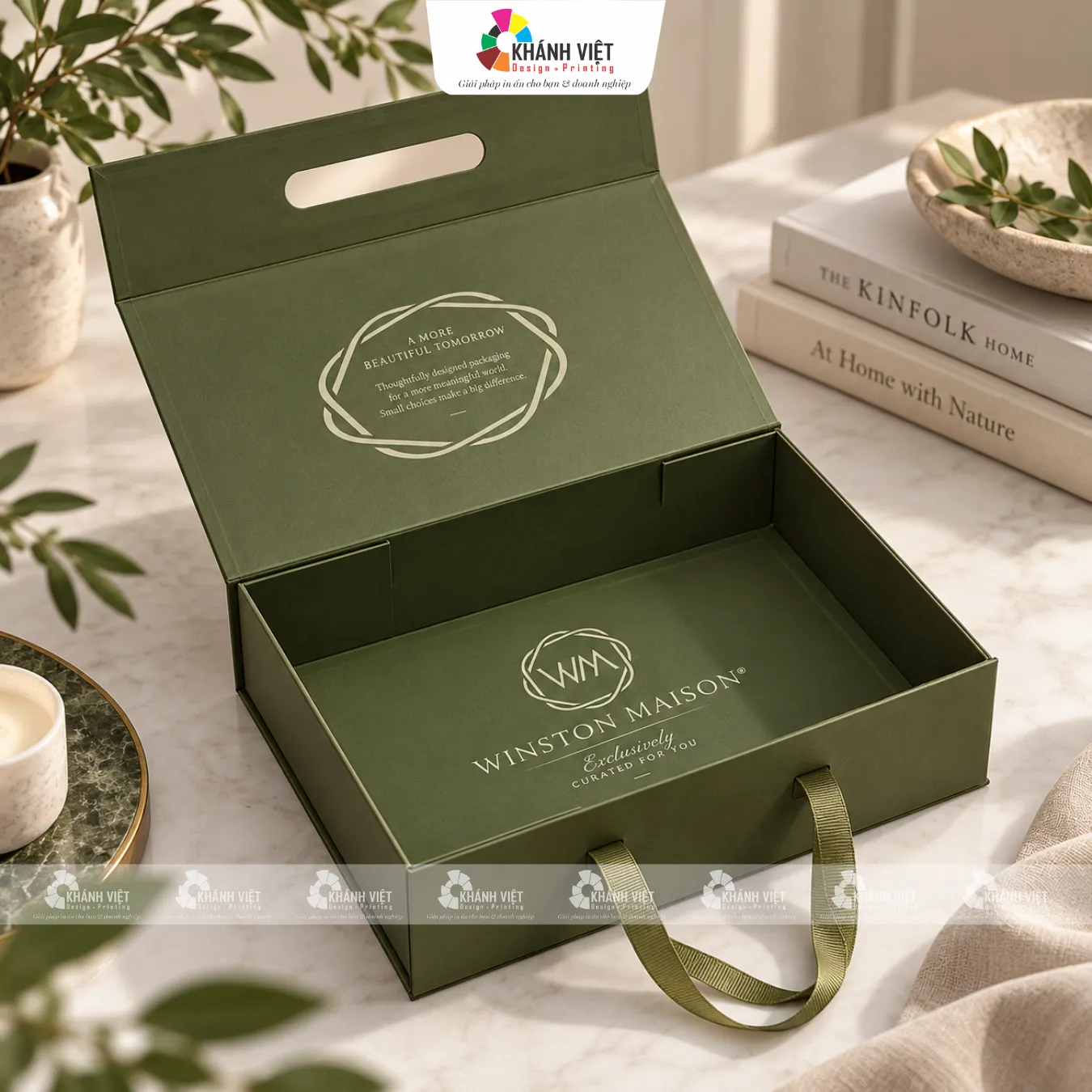Hộp cứng nắp gặp đựng quần áo
