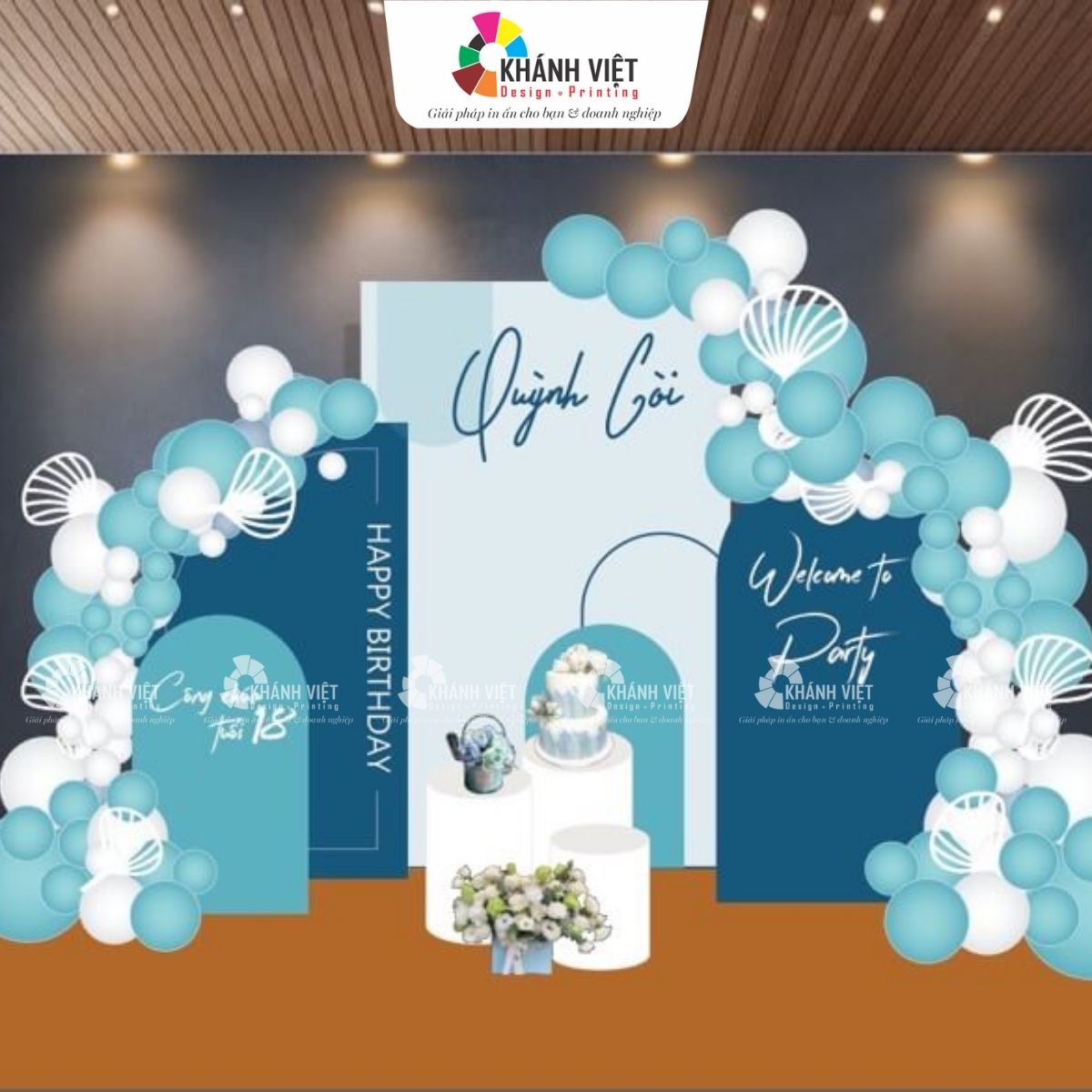 Backdrop ấn tượng, đẹp mắt, thu hút