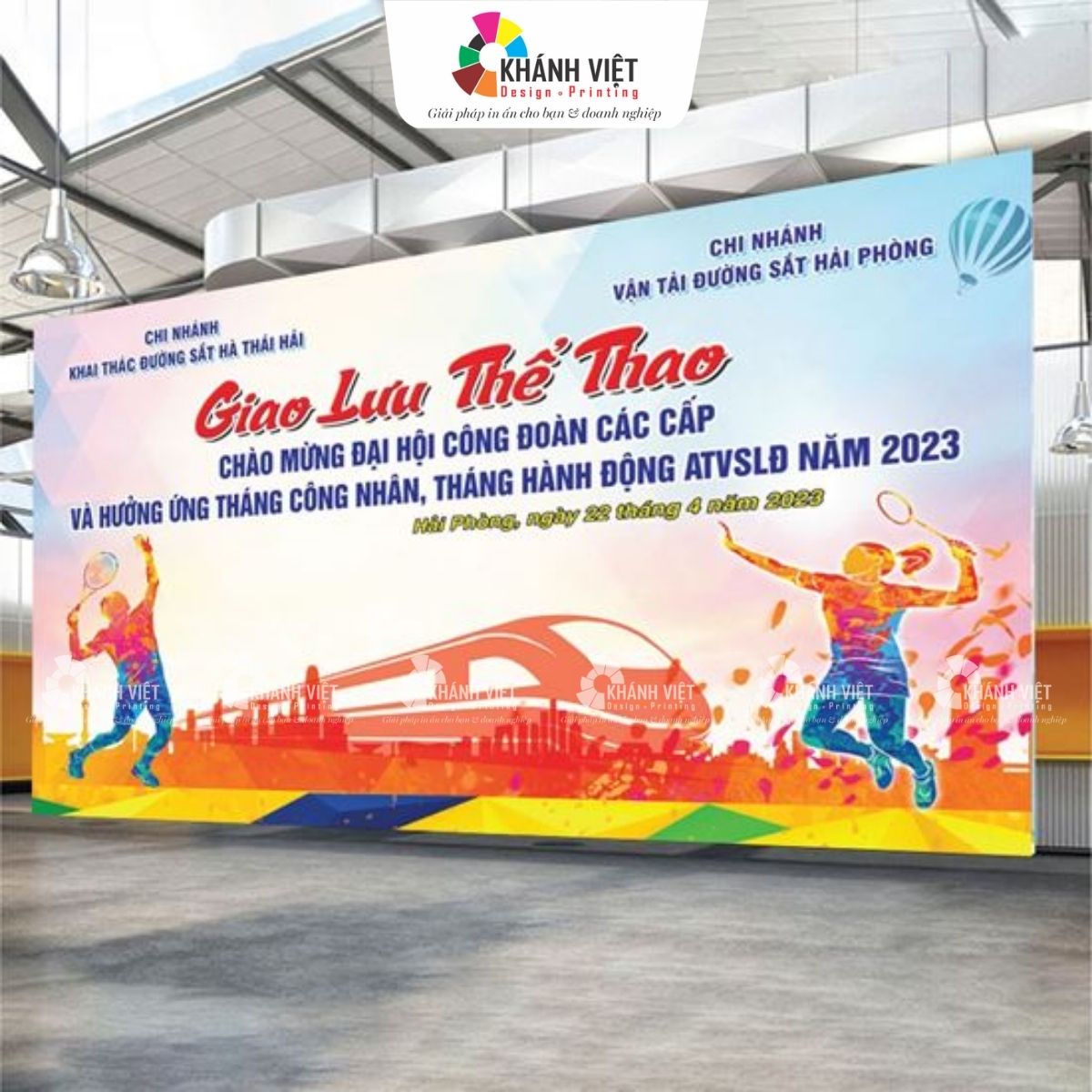 Backdrop cho sự kiện thể thao