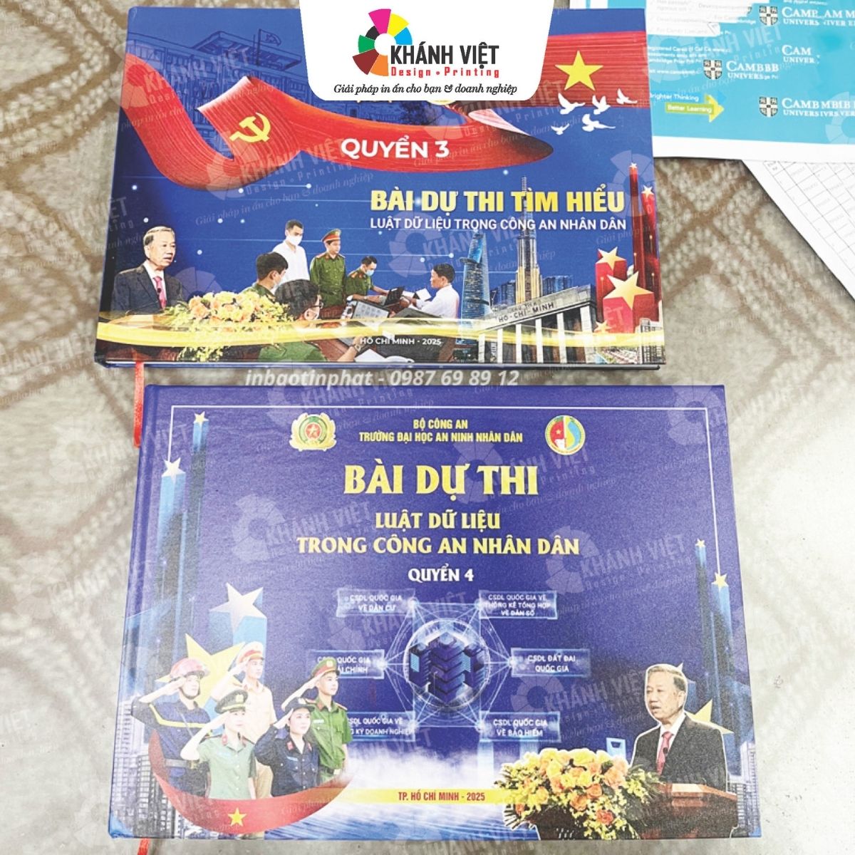 Chất liệu giấy in nội dung bài dự thi