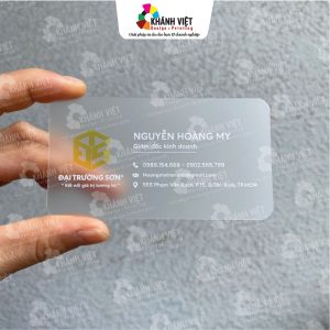 In name card nhựa